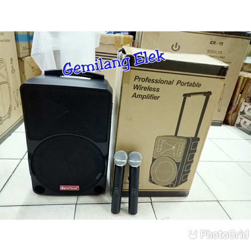 Speaker Portable Wireless BARETONE MAX10C 10 inch