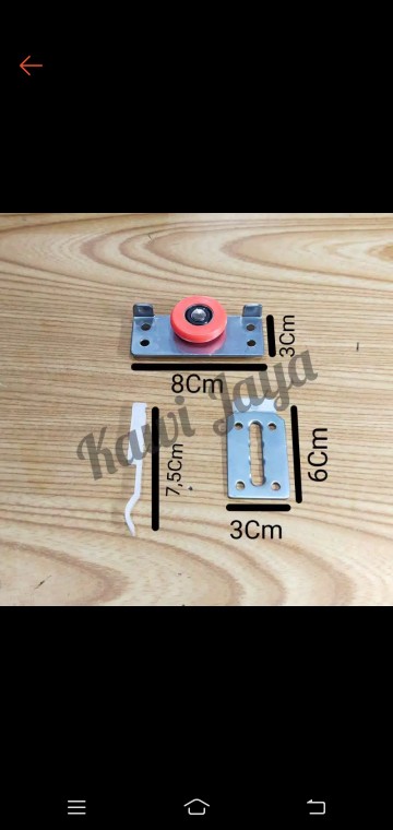 Roda Sliding Orange Oranye Bukan Huben Elco Harfit Sd 75