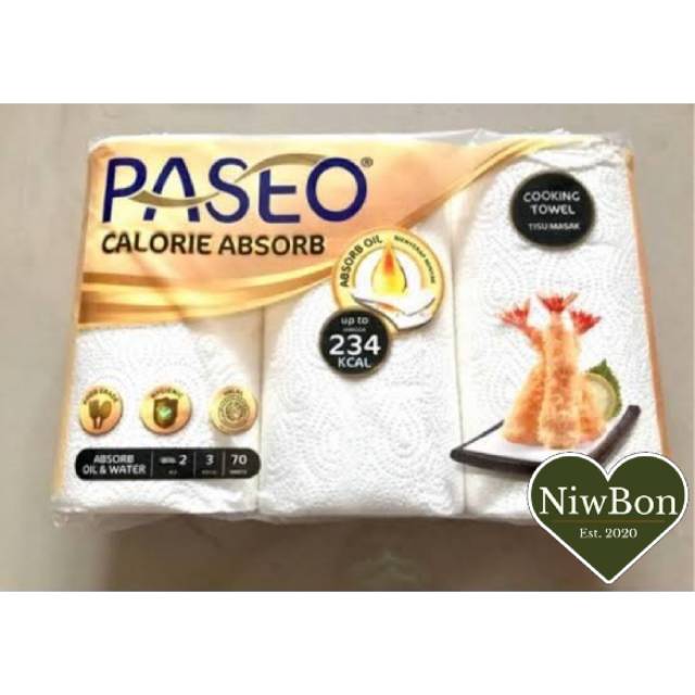 Paseo Kitchen Towel 3 roll /Tissue dapur /tissue minyak / tisu dapur