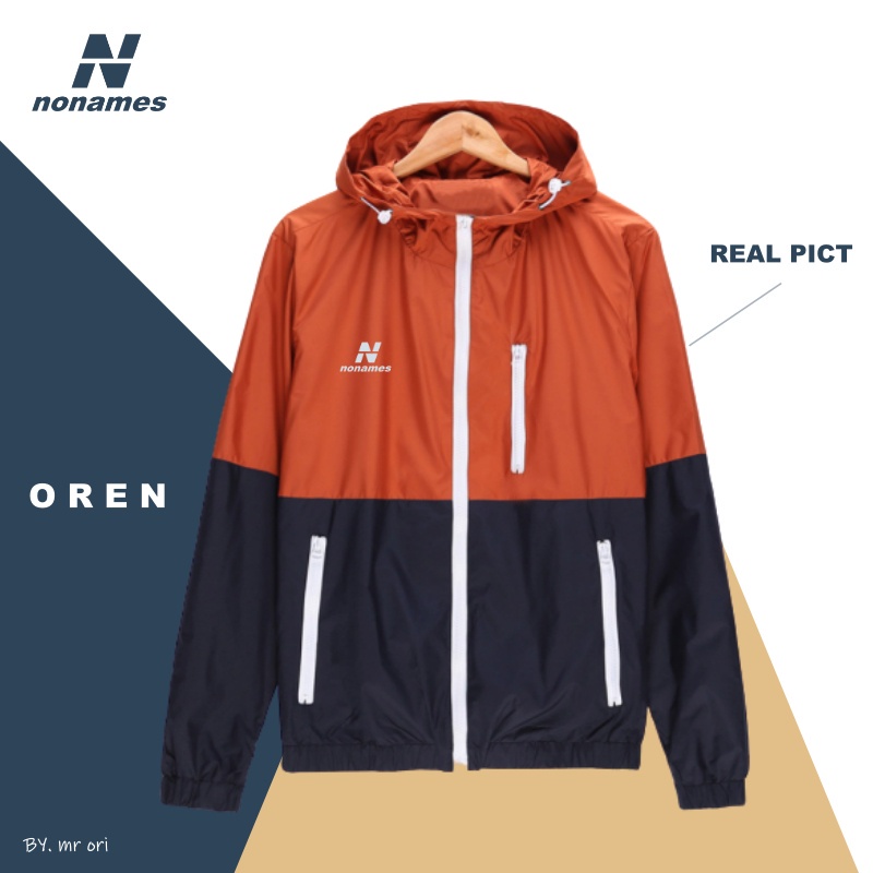 [Promo Shopee] Jaket Wanita Jaket Pria Windbreaker Hoodie Jacket Outdor Unisex