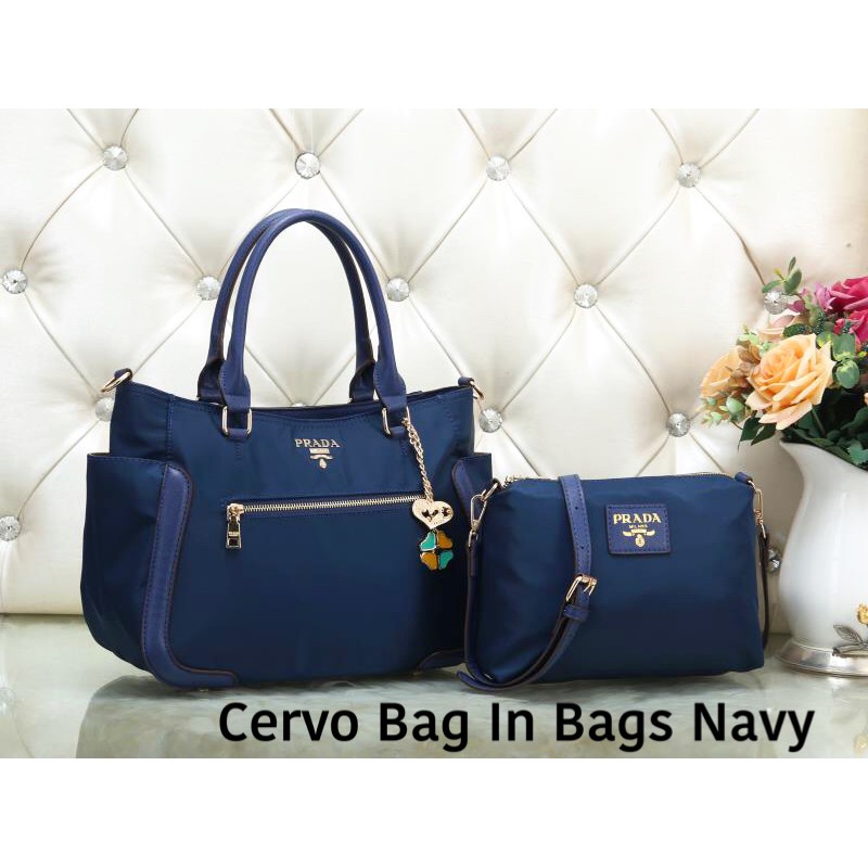 Prada Cervo Bag in Bags Semi Premium Bahan Nylon
