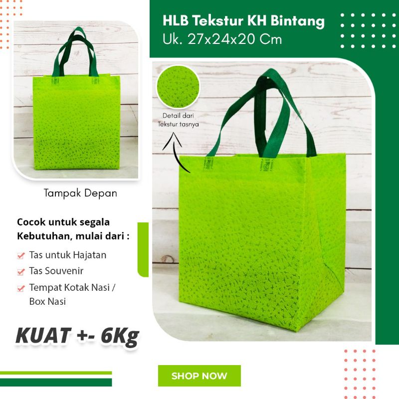 

TAS SPUNBOND EMBOS 27X24X20 / TAS HAJATAN / TAS BERKAT / TAS KOTAK NASI