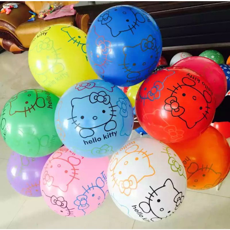 Balon Motif Karakter Isi 40pcs Dekorasi Balon Party Ultah