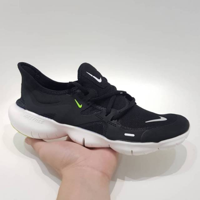 Sepatu Nike Free Running 5.0 Black White - Promo - Sneakers Olahraga - Termurah - Terlaris - Nike