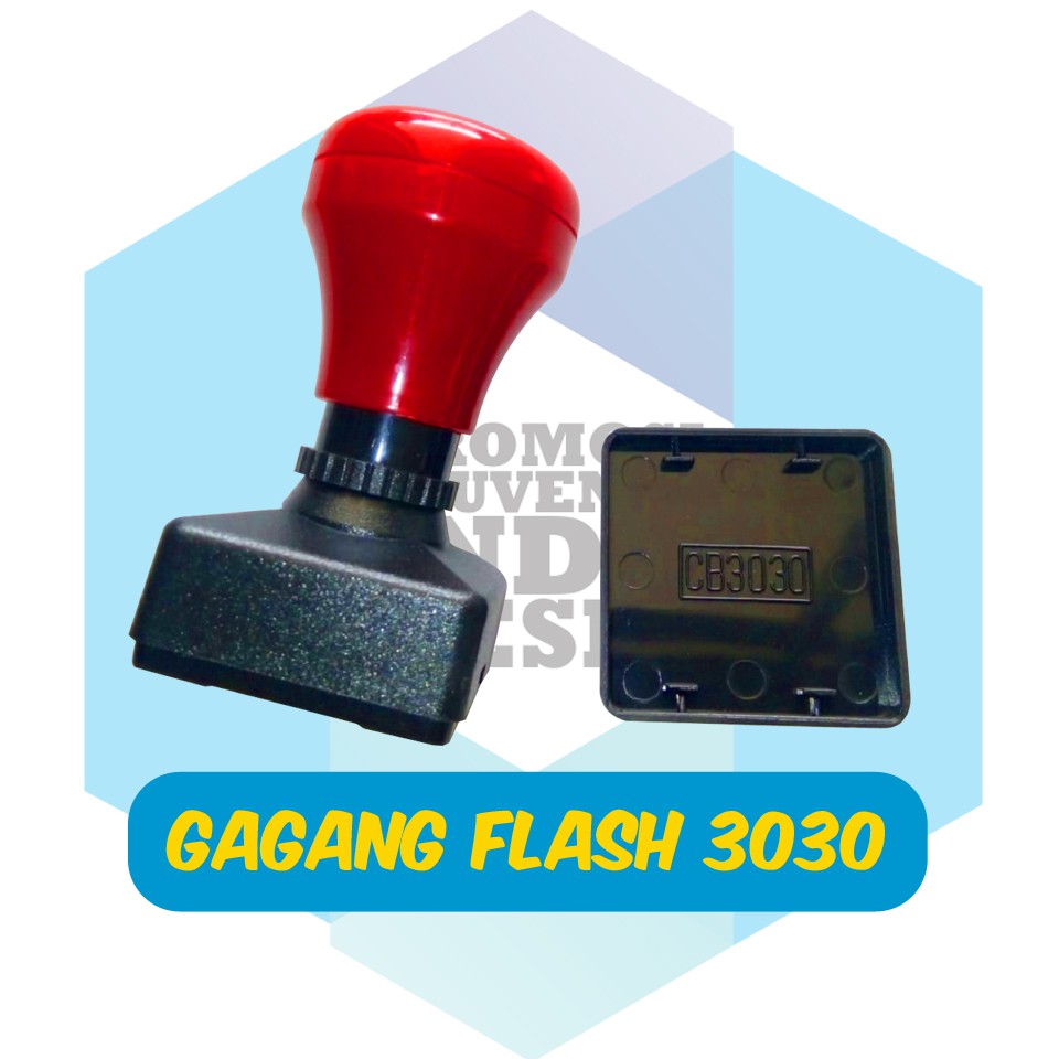 

Gagang stempel flash ukuran 30 x 30 mm