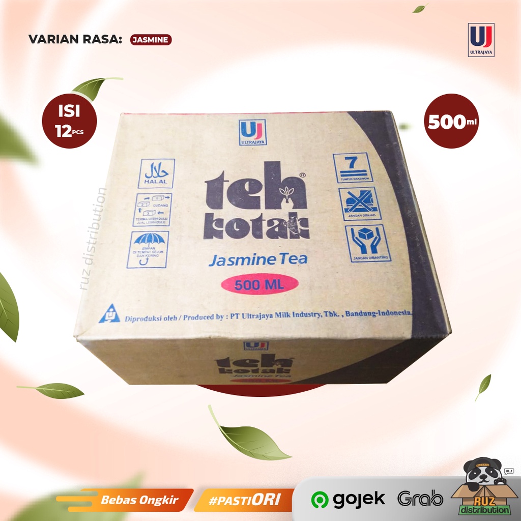 Teh Kotak 500ml - 1 Dus / 1 Karton Isi 12pcs Teh Kotak Ultra Jaya UHT