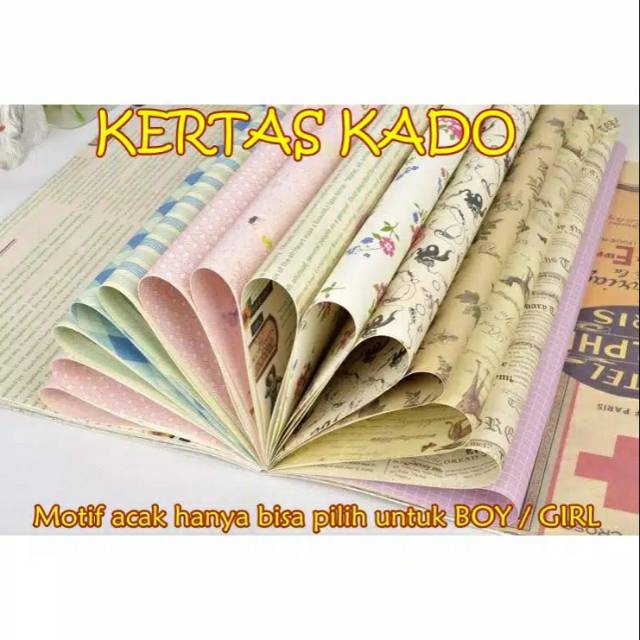 Kertas Pembungkus Kado Hanya Untuk Tambahan Packing