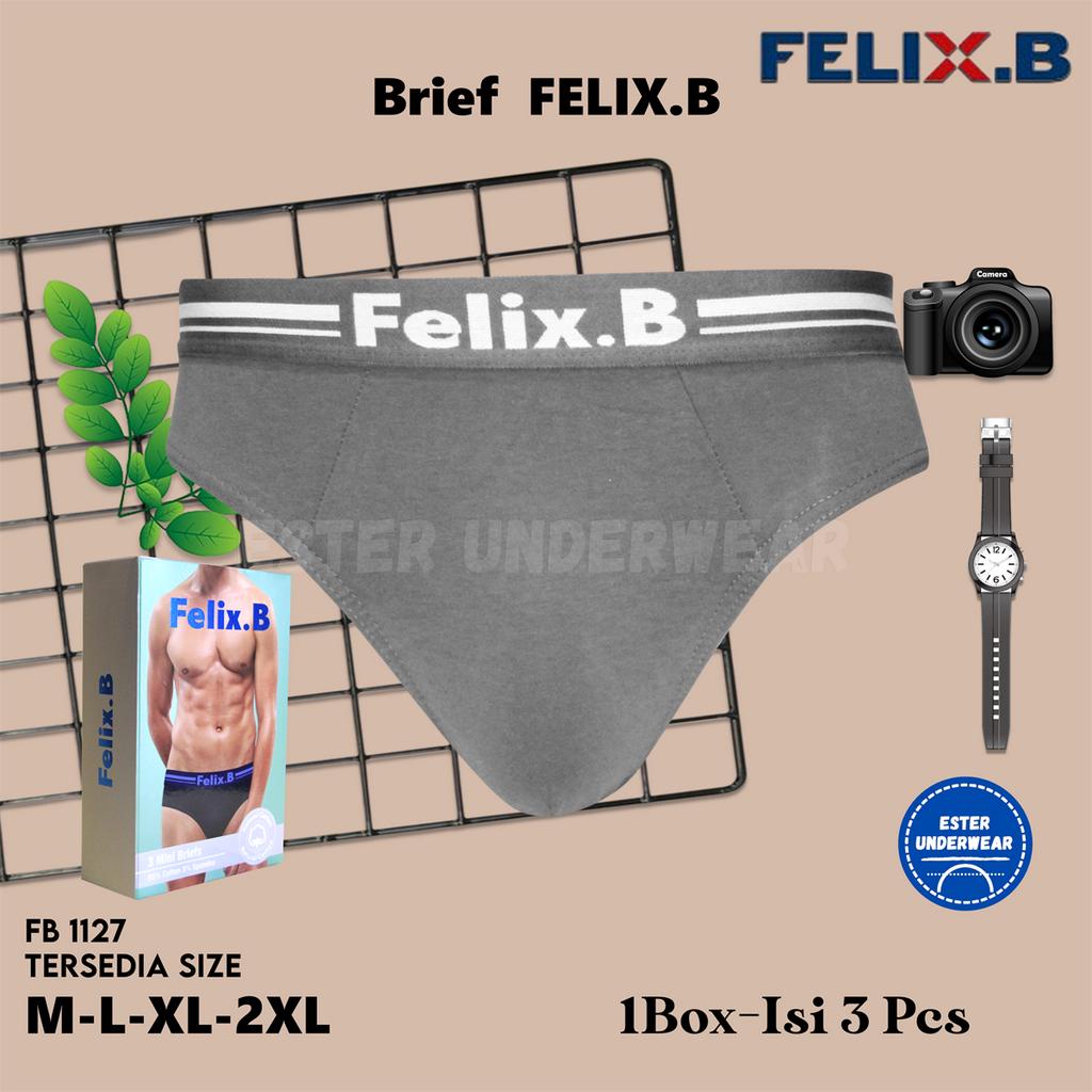 Felix.B Cotton Spandex Mini Briefs 3in1 FB1127-3 Isi 3 Pcs