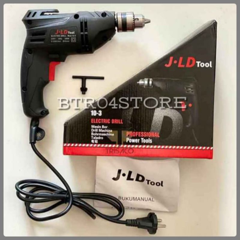 bor 10mm JLD tool /hujia 10-3 bor kayu besi bor bolak-balik