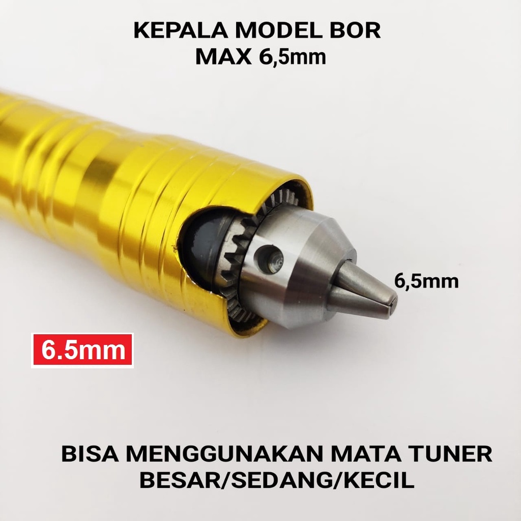 Selang Fleksibel Mesin Bor Kabel Tunner Tuner Cuner Handpiece Foredom CNC 6.5mm 6mm 3mm Mollar Die Grinder Mata Bor Elektrik