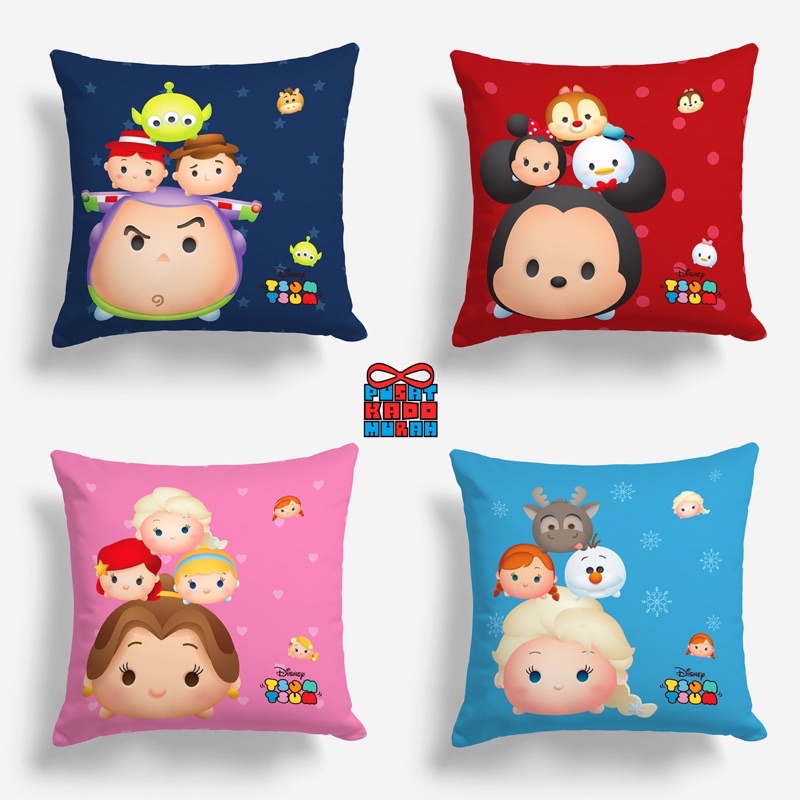 Bantal Sofa Motif Tsum Tsum 40x40 cm - Pusat Kado Murah