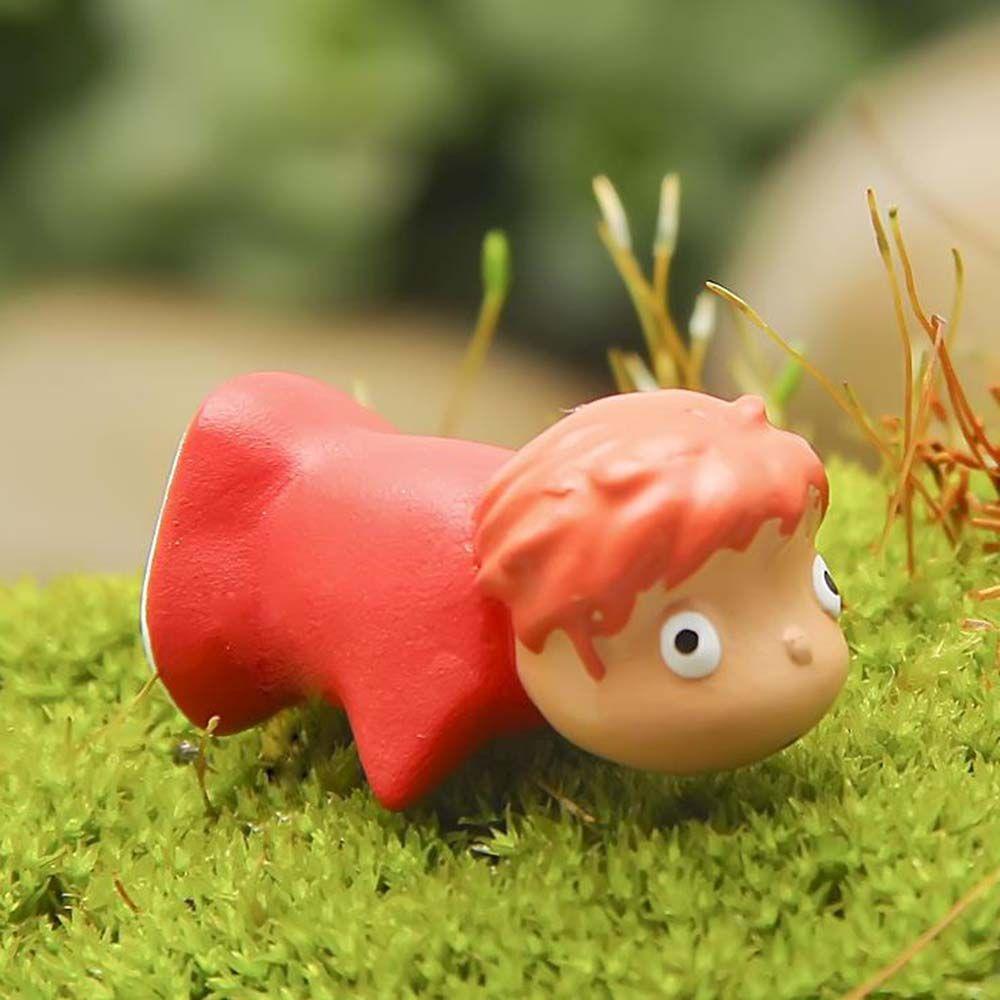Lanfy Ponyo On The Cliff Aksesoris Berkebun Ponyo Hayao Miyazaki Koleksi Film Animasi Mainan Auto Dekorasi Hiasan Mobil