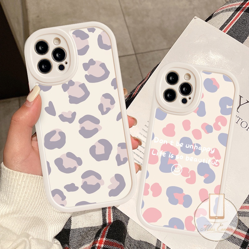 Xiaomi Redmi Note8 9 11 10 9s 10s 11s 9Pro 10Pro Max 11Pro Redmi 12C A1 9T 10C 9 9A 10 9C NFC Mi POCO X3 Pro X3 NFC M3 F4 K40s Casing Leopard Ungu Tahan Guncangan Soft TPU Phone Sarung