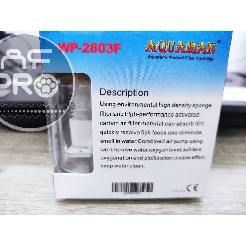 Mini filter Airpump aerator filter aquarium AQUAMAN WP 2803F