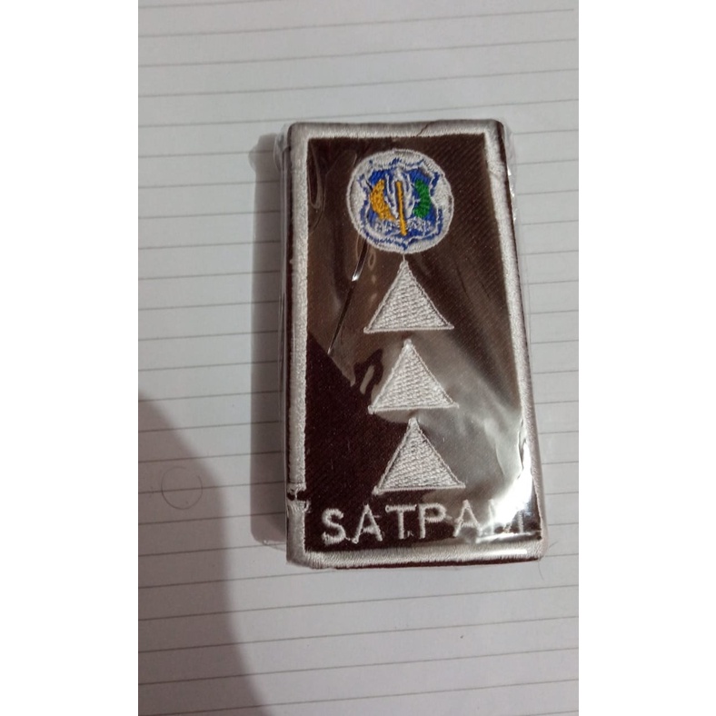 Pangkat Satpam Pangkat Harian Satpam Pelaksana Utama Pangkat Bordir