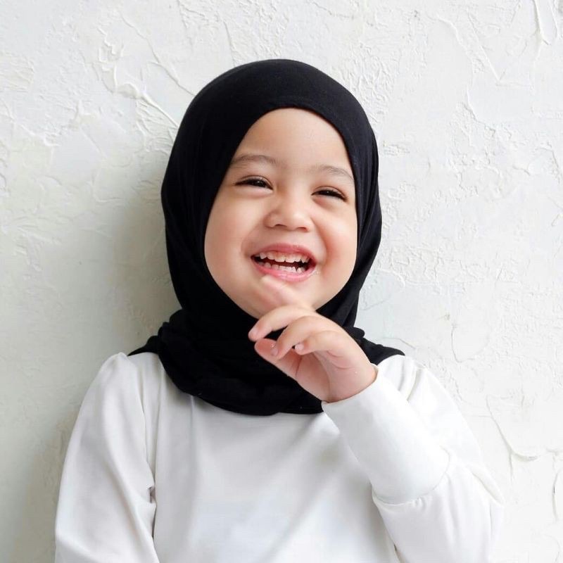 Pashtan Anak Camila /segi tiga instan anak/ Pashmina Instan Anak jersey 1-6 tahun