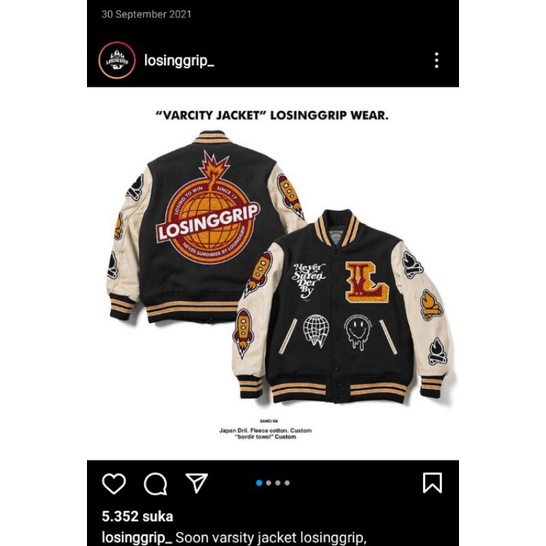Losing Grip - VARSITY JACKET