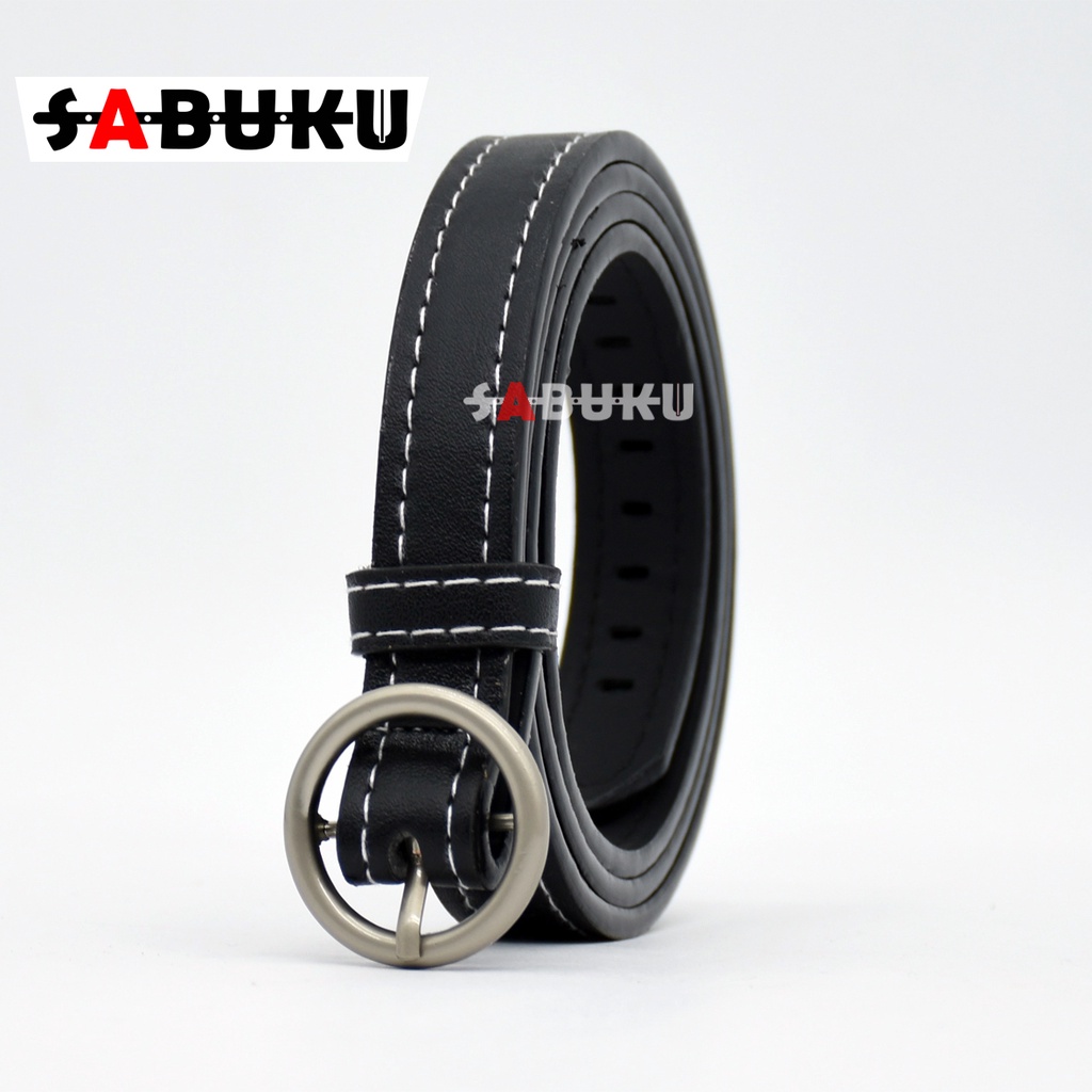 Ikat Pinggang Wanita Kulit PU Ring Belt Murah Kecil Untuk Wanita Women Belt - 034