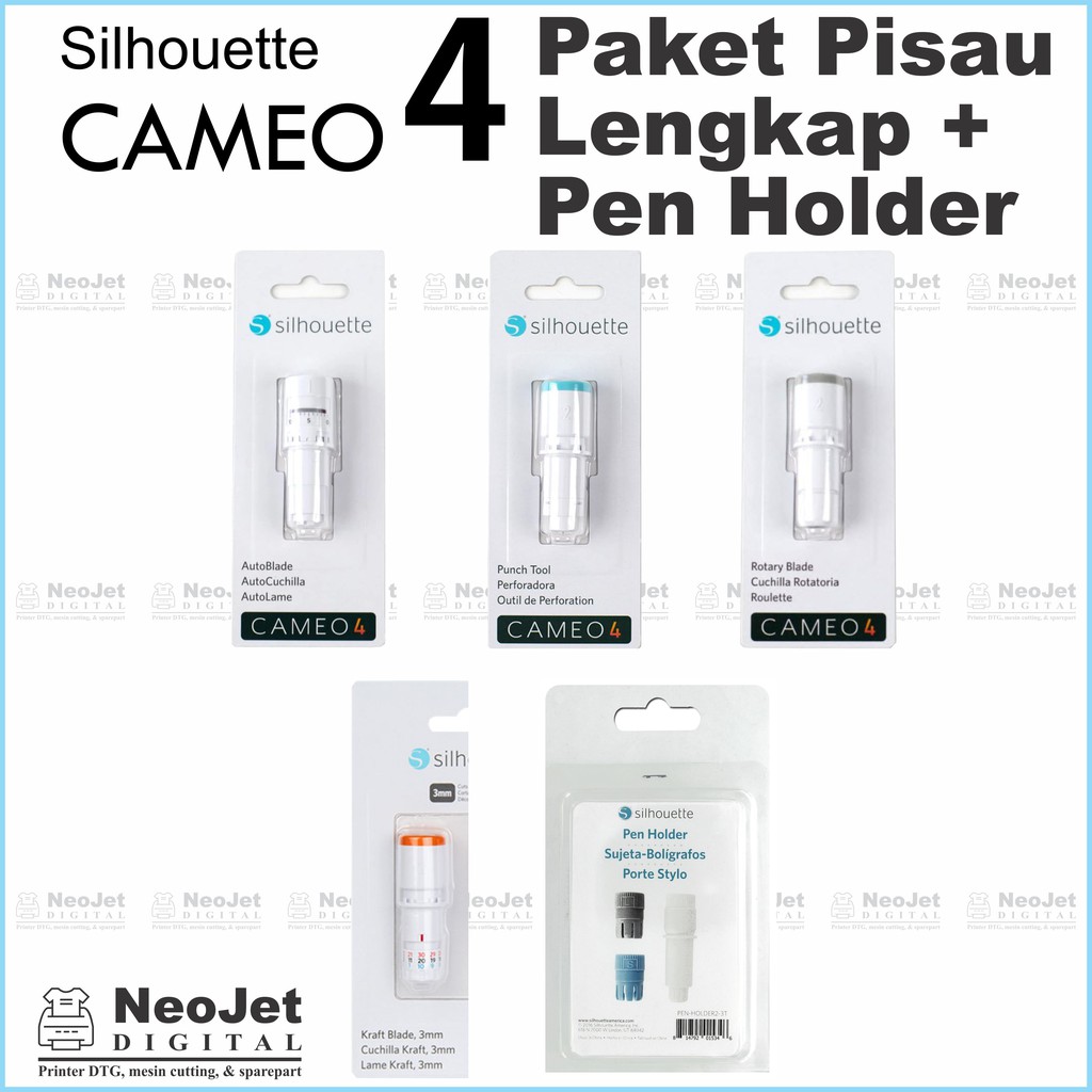 

Paket Pisau Mesin Cutting Sticker Cameo 4 Auto Blade Rotary Blade Kraft Blade Punch Tool Pen Holder