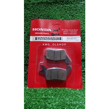 Kampas Rem Depan Dispad Discpad Depan BEAT LAMA KARBU 2007-2008 Asli HONDA AHM 06455-KVY-911 Original