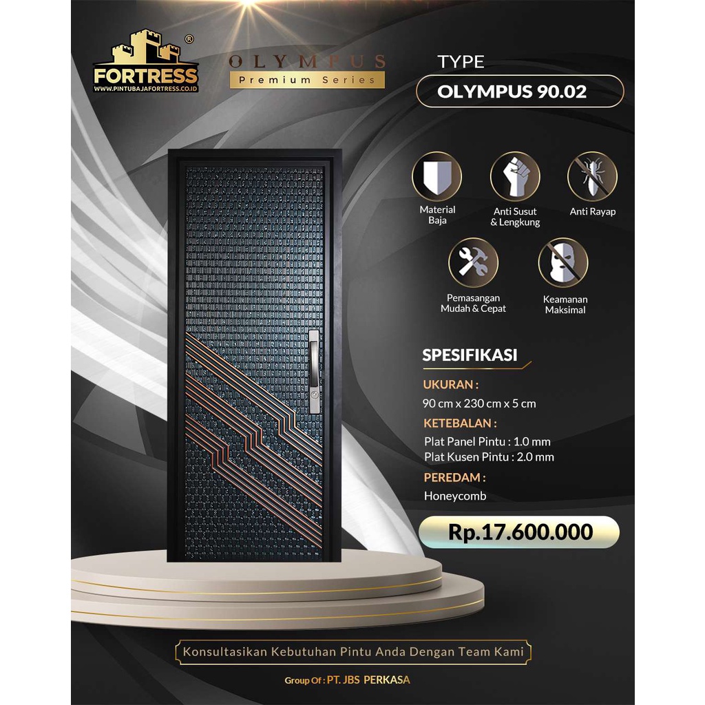 Pintu Baja FORTRESS Tipe Olympus 90.02