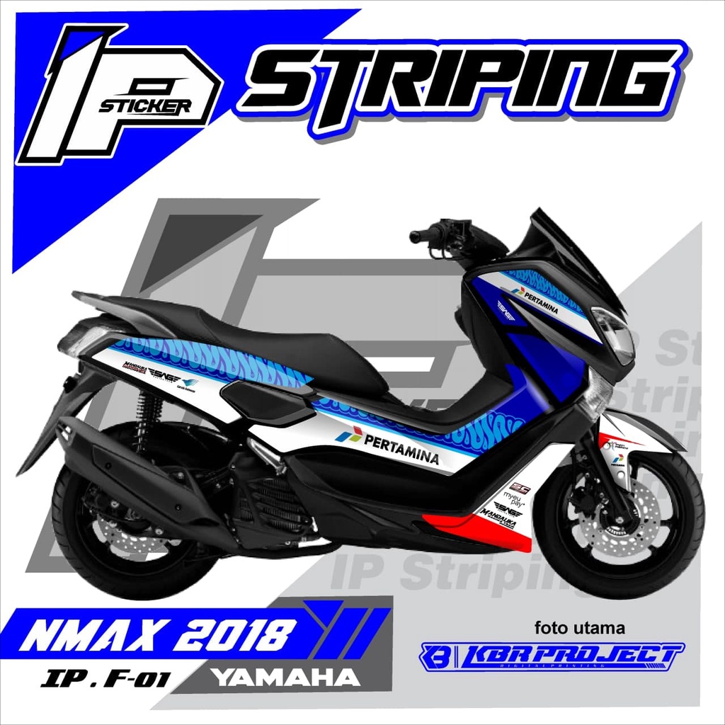 (COD) STRIPING NMAX 2018 / STRIPING NMAX 2018 ALL DESIGN IP.STRIPING TERBARU REAL PICT KODE.F-01