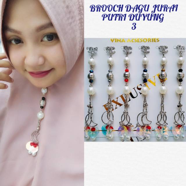ISI 6PCS BROOCH DAGU PUTRI DUYUNG 3