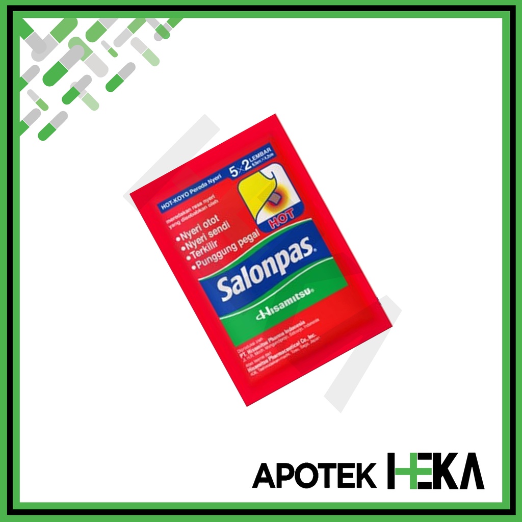 Salonpas Hot Merah Hisamitsu 5x2 Koyo Pereda Nyeri Sachet Kemasan 5x2 (SEMARANG)