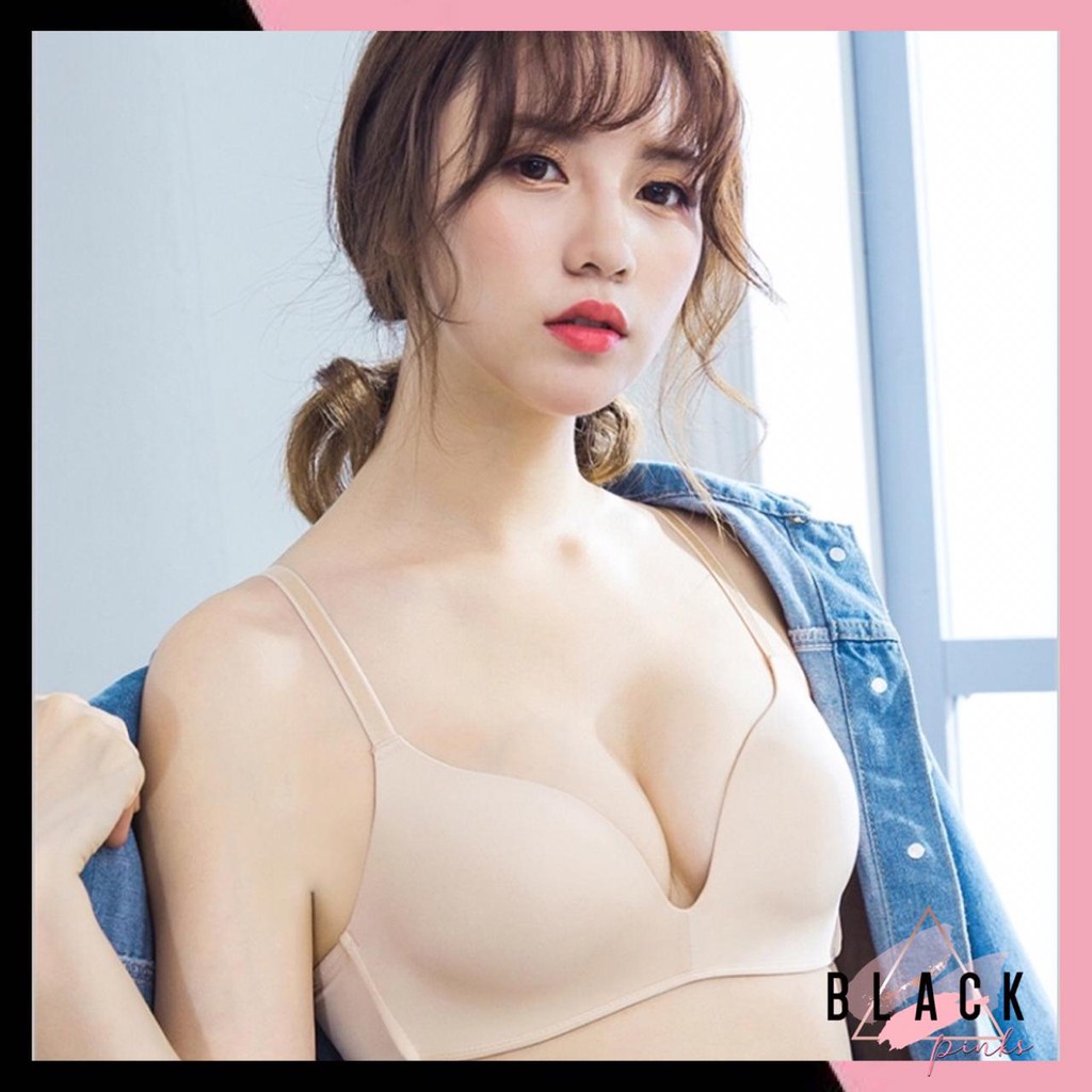 Blackpink Bra Sport Wanita BH Push Up Bra Tanpa Kawat Underwear Seamless 9003