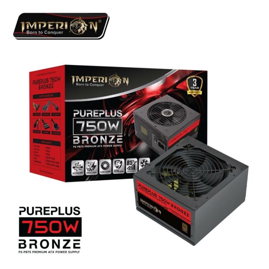 IMPERION PSU IMPERION PUREPLUS 750 WATT /POWER SUPPLY PURE PLUS BRONZE 750 WATT