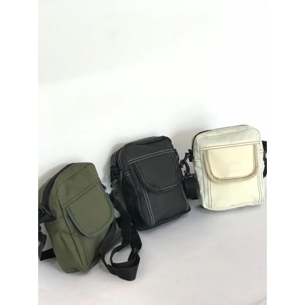 Shoulder bag micro polos cream material cordura/tas polos shoulder bag warna cream premium brand stylish unisex