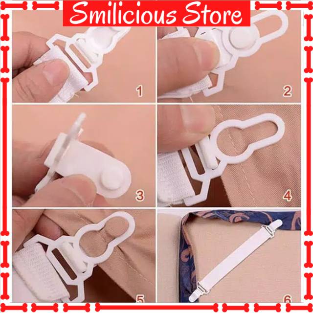 Sheet Grippers / Pengait Sprei 4 Pcs