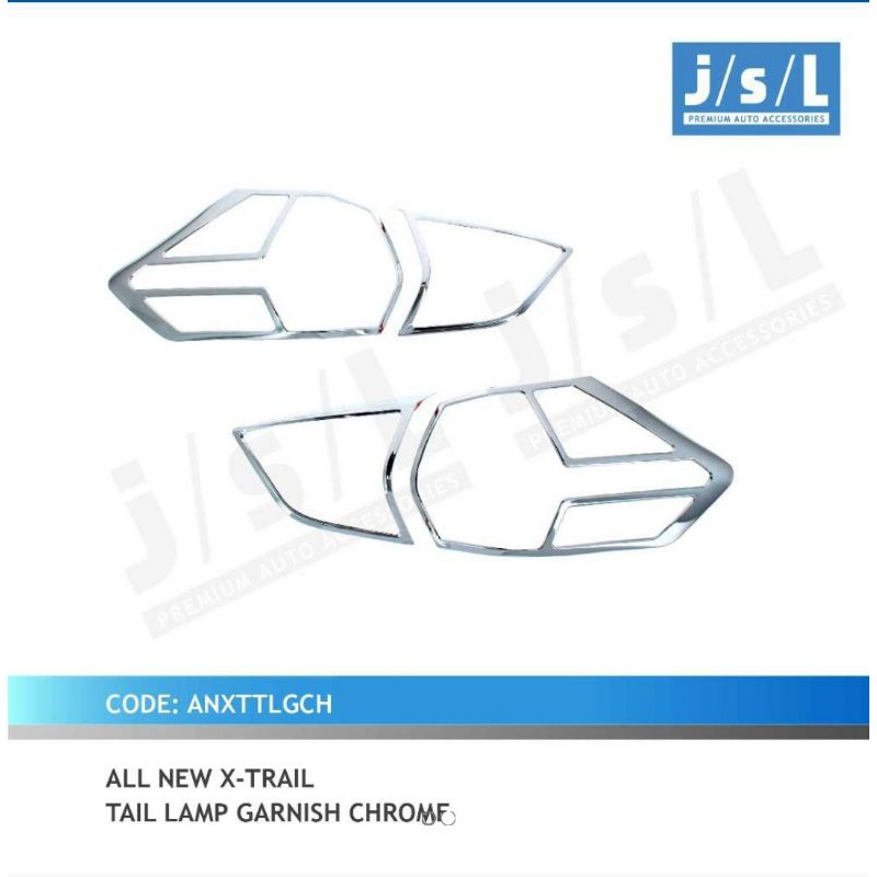garnish lampu belakang all new XTrail chrome / tail lamp garnish chrome jsl