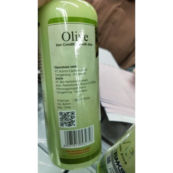 [ORI] KONDISIONER PENYUBUR RAMBUT Ekstrak Zaitun Aloe Vera dalam 14 Hari | BMKS Olive Conditioner