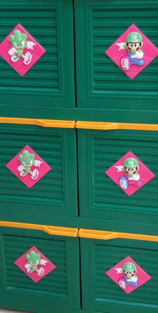 Lemari Pakaian Anak Lemari Plastik Lemari Karakter Anak Susun 3 Boneka Kecil