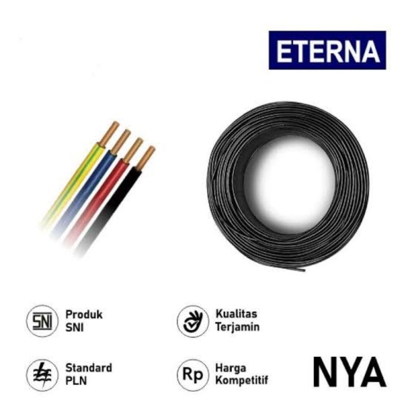 Kabel listrik SNI merek ETERNA type NYA / kabel kawat tembaga engkel