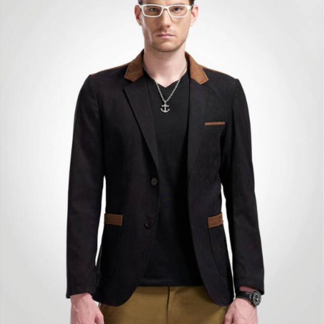 Blazer pria / Blazer santai / Blazer casual / Blazer murah / Blazer jas pria / Neckbrown