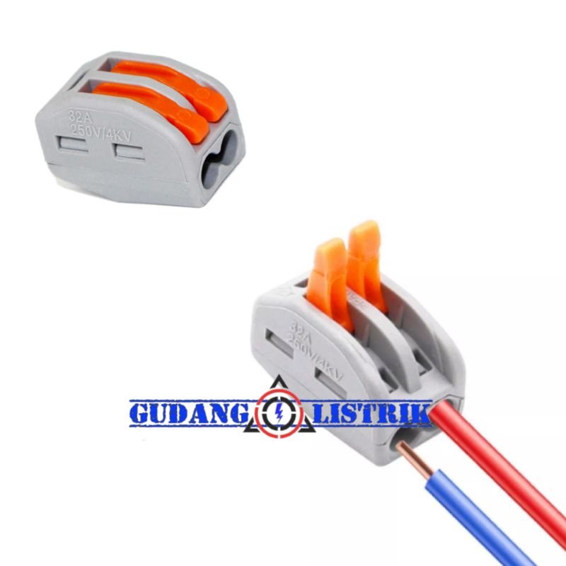 Konektor Terminal Block Wago PCT212 Penghubung Kabel 2 Jalur
