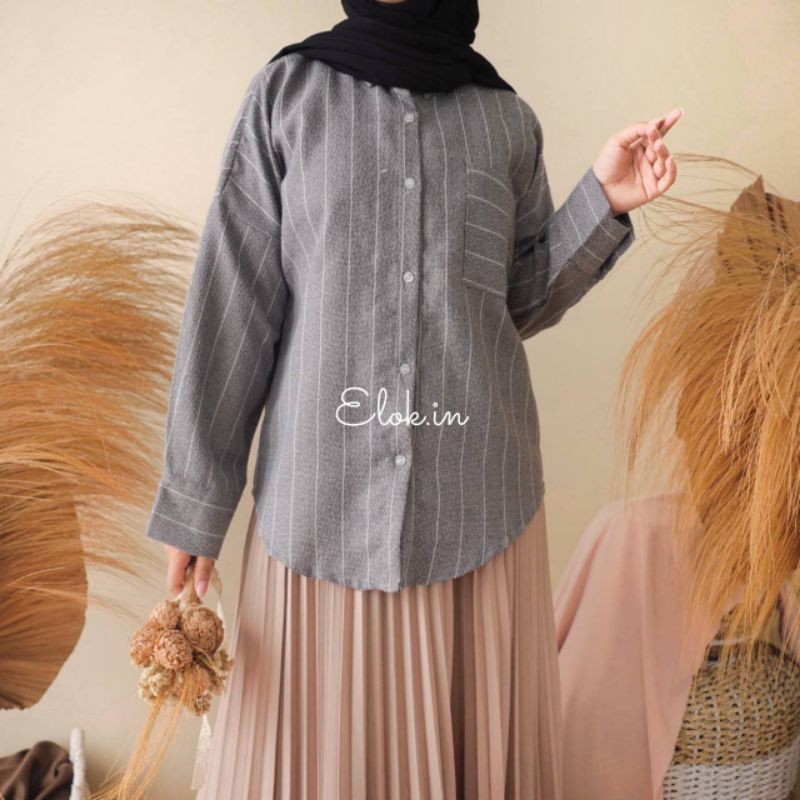 Stripe Oversize Shirt