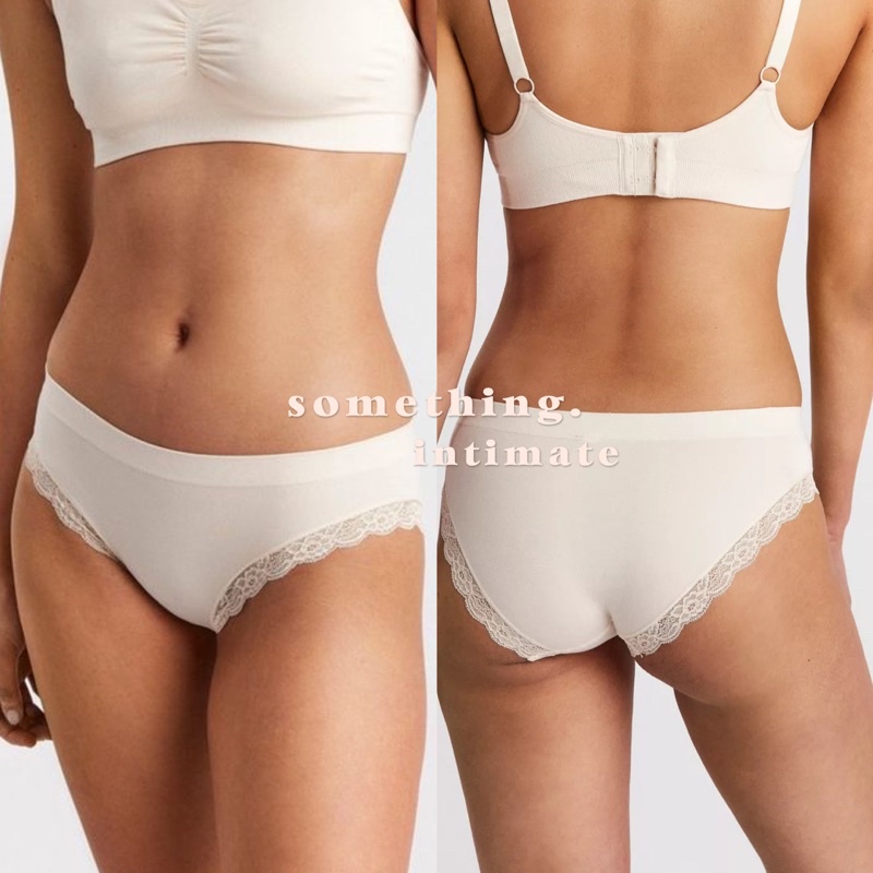 VARIANCE / LINDEX Eco Modal Seamless High Rise Panty Brief Celana Dalam Highwaisted CD Stretch HW Un