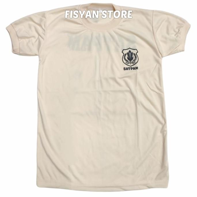 Kaos Satpam Krem | Kaos Dalaman Satpam Krem MURAH