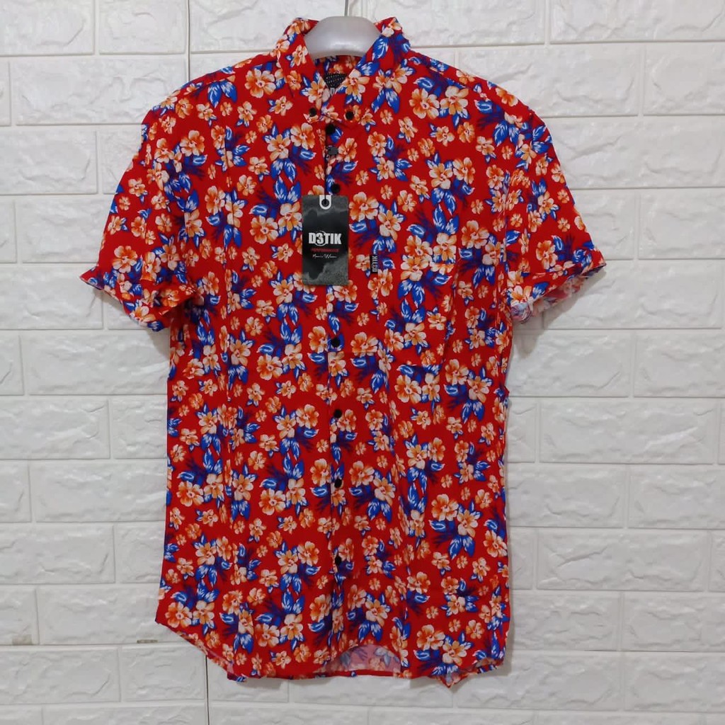 Kemeja Pantai Pria / Kemeja Pantai Lengan Pendek / Kemeja Full printing /Kemeja Pria Lengan Pendek