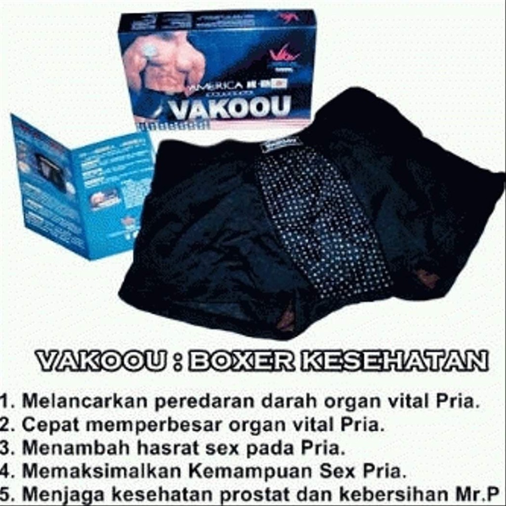 [COD] Celana Vitalitas Kesuburan Pria VAKOOU USA Korset Celana Dalam Pria Teknologi Magnetic Fibre dengan Total 24 Magnet &amp; Bisa Barcode