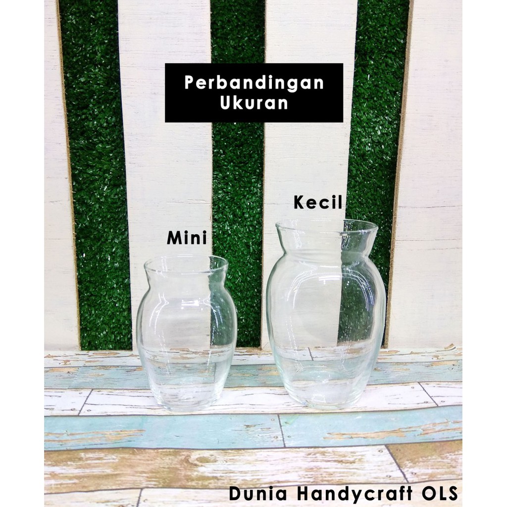 Vas / Pot Kaca Terrarium Mini Pepe
