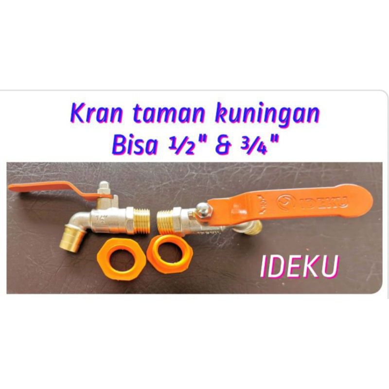 Kran Air Tembok Kuningan Ideku Uk. 1/2 &amp; 3/4