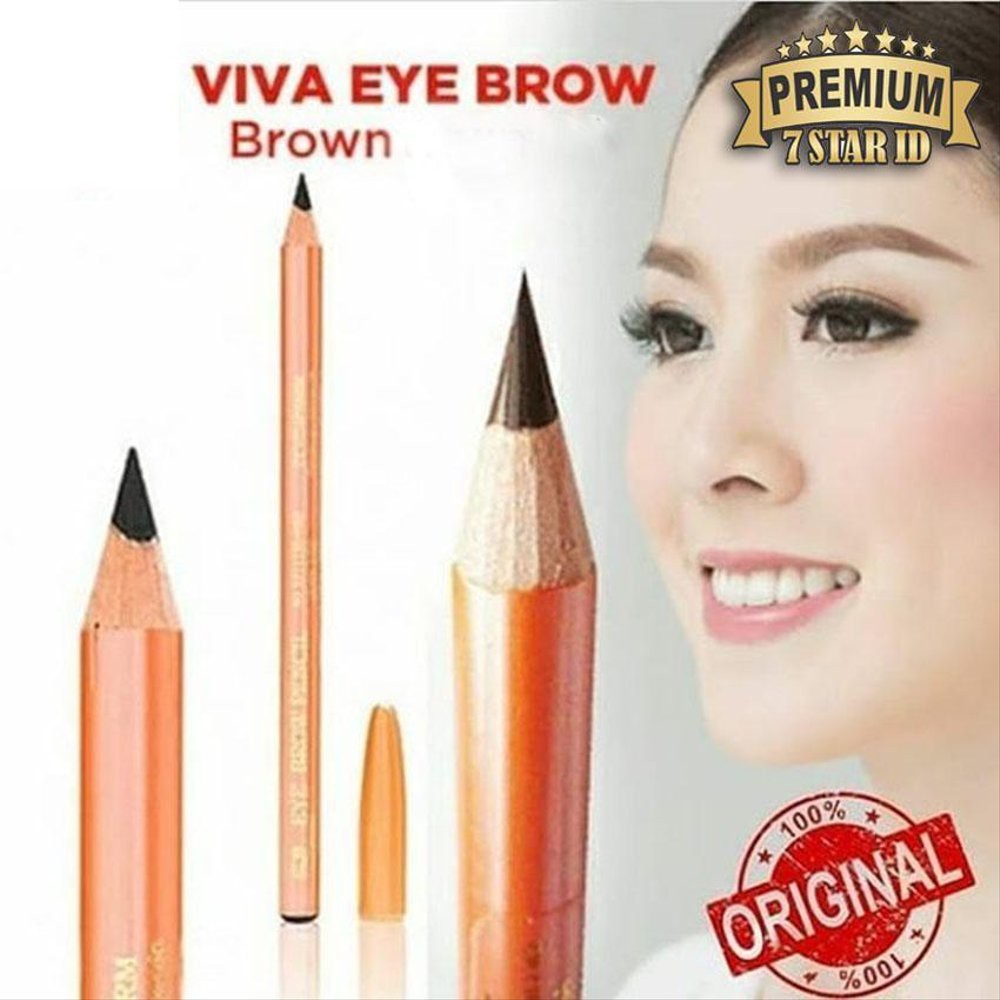 ❤ RATU ❤ Pensil Alis Viva Queen 1.3g Hitam Coklat Dark Brown (✔️BPOM)