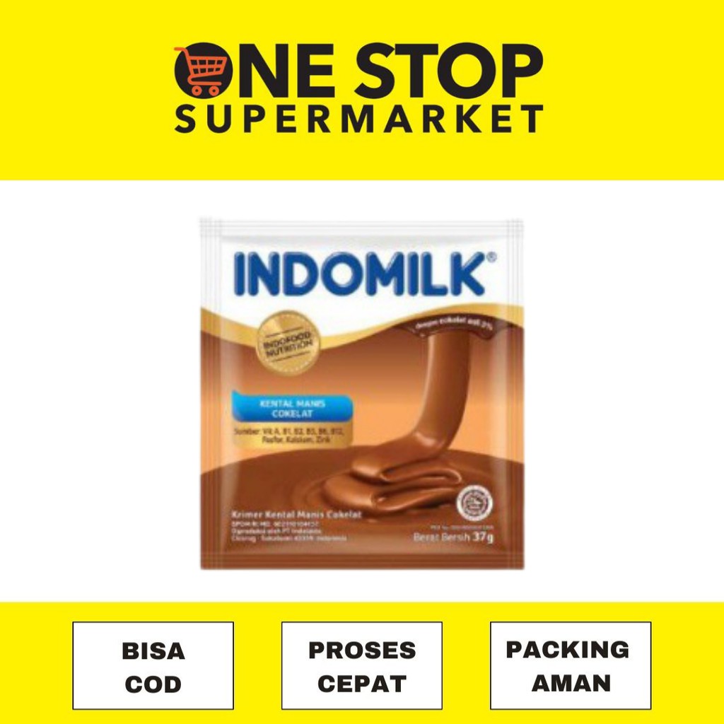 

Indomilk Susu Kental Manis Cokelat 37g