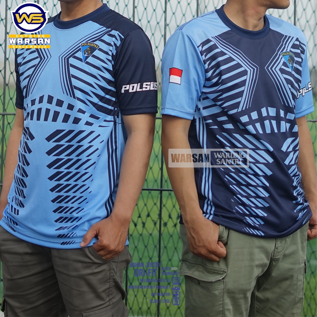 Kaos Jersey Polsuspas / Kaos Polsuspas Dryfit fullprint /  Kaos Polsuspas Siang Kaos Polsuspas Malam