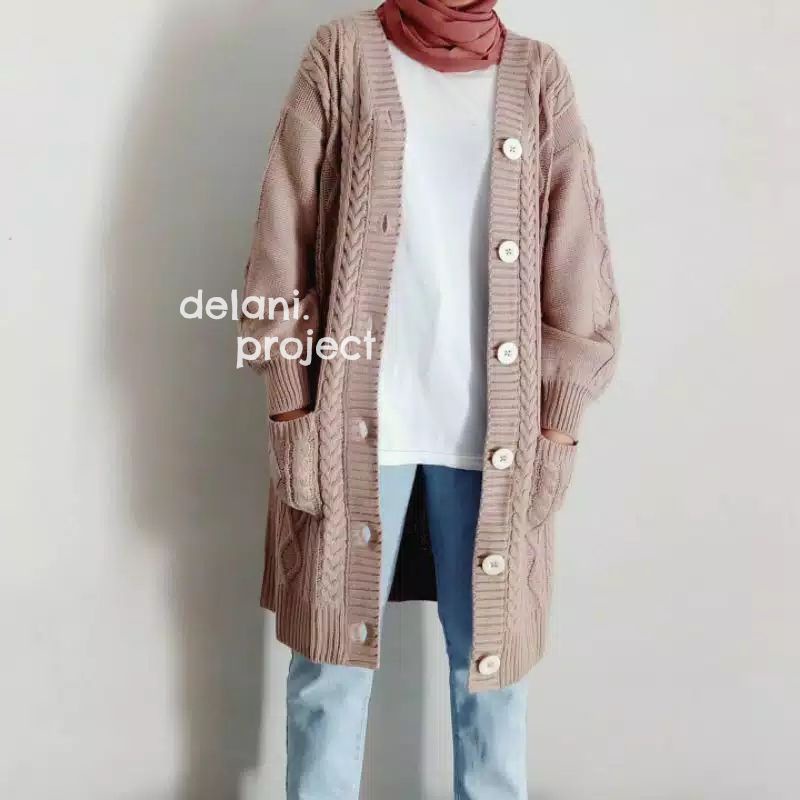 GHANA LONG OUTER DELANI.PROJECT | CARDIGAN RAJUT