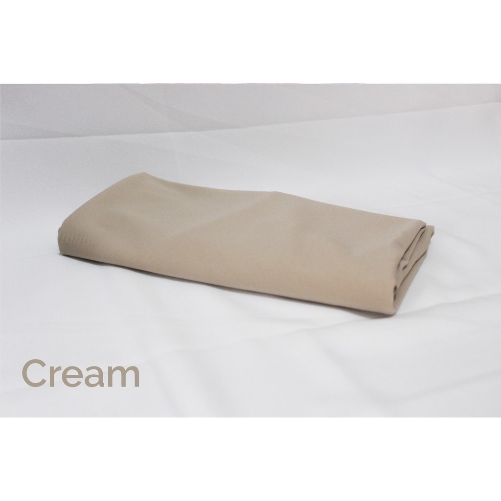Hijab Sport Kerudung Olahraga Volly Sehari-hari Bahan Jersey-Cream